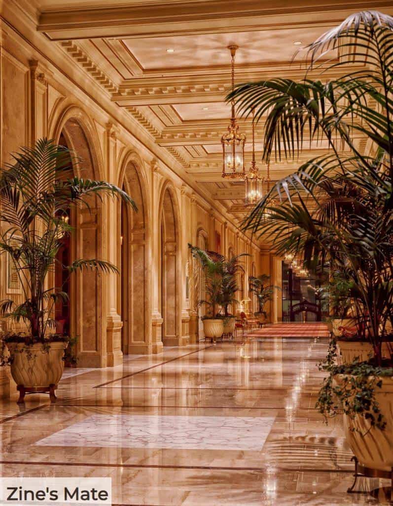 lobby, hotel, interior