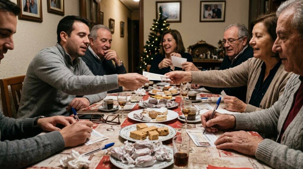 Tradición de compartir décimos de Navidad entre familiares y amigos